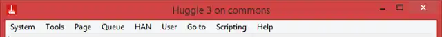 Huggle's Menu toolbar