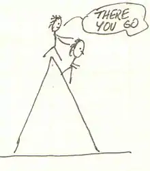 teacher pushing student off top of mountain