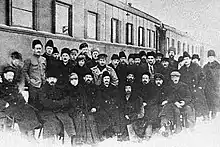 Image 21Passengers of "a science train" - the scientists who have gone to Tashkent to work at the first state university of Central Asia. (from National University of Uzbekistan)