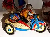 Image 9Motorcycle clubs became more prominent in the 1950s. Pictured is a vintage 1950s motorcycle toy.  (from 1950s)