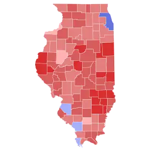Illinois gubernatorial race in 2010. Notice that Pat Quinn won while carrying the same counties as losing Democratic Senate candidate Alexi Giannoulias.