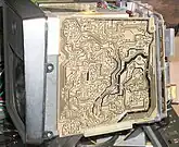 Image 6Right side view, housing removed, one of its printed circuit boards exposed (courtesy: Richard Diehl) (from History of videotelephony)