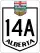 Highway 14A marker