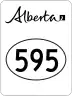 Highway 595 marker