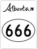 Highway 666 marker