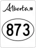 Highway 873 marker