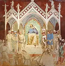 The Martyrdom of the Franciscans, painted by Ambrogio Lorenzetti in 1342, took place in Almaliq in 1339. The central ruler who ordered the killing was Ali-Sultan.