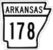 State Road 178 marker