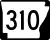 Highway 310 marker