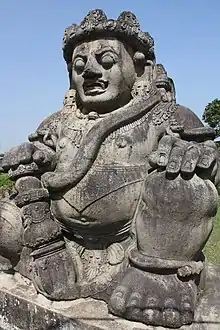 Image 60Dwarapala Statue is a door or gate guardian, usually armed with a weapon, Malang, East Java (from Culture of Indonesia)
