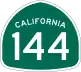 State Route 144 marker