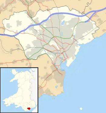 Cathays Library is located in Cardiff