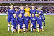 Image 8Chelsea, a women's football club of London, England in 2020. (from Women's association football)