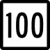 Route 100 marker