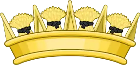 A depiction of a crown used by a Scottish unitary authority