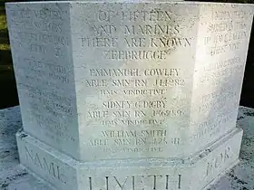 Zeebrugge Cross of Sacrifice, St James Cemetery in Dover.
