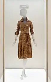 Image 129A wrap dress Diane von Fürstenberg designed in the 1970s (from 1970s in fashion)