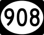 Highway 908 marker