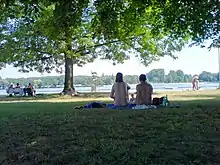 Image 38Public naturist recreation area at Lake Unterbach; Strandbad Süd, Düsseldorf-Unterbach, Germany (from Naturism)