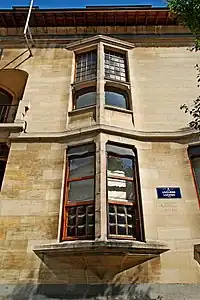 Facade of the Hotel Otlet in Brussels