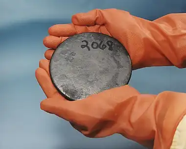 Image 1Enriched uraniumPhoto: United States Department of EnergyA billet of enriched uranium, which is uranium where the percent composition of uranium-235 (235U) has been increased through the process of isotope separation. Enriched uranium is a critical component for both civil nuclear power generation and military nuclear weapons.More selected pictures