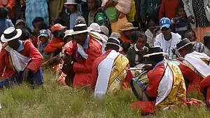 Image 1Hiragasy musicians wearing coordinating lambas (from Culture of Madagascar)