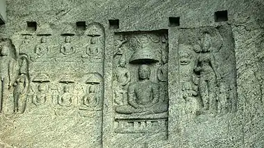 Jain art and carvings at the hilltop-temple at Chitharal.