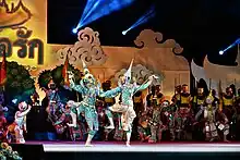 Image 33The image depicts Khon, a traditional dance drama that has been recognized as a UNESCO Intangible Cultural Heritage since 2018. (from Culture of Thailand)