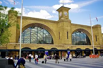 Image 8The south façade of King's Cross railway station London terminus of the East Coast Main Line.