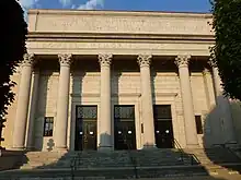 Main entrance, west side