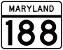 Maryland Route 188 marker