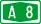 A8 motorway shield
