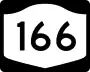 New York State Route 166 marker