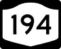 New York State Route 194 marker