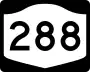 New York State Route 288 marker