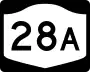 New York State Route 28A marker