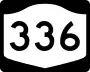 New York State Route 336 marker