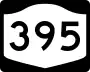 New York State Route 395 marker