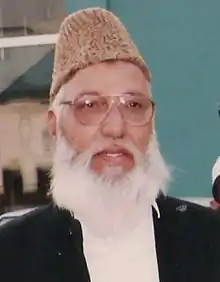 Image 20Given the honorary title "Father of Service", Naimatullah Khan Advocate (2001–2005) was one of the most successful and respected mayors Karachi ever had. (from Karachi)