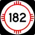 State Road 182 marker