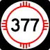State Road 377 marker