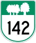 Route 142 marker
