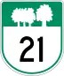 Route 21 marker
