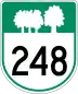 Route 248 marker