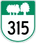 Route 315 marker