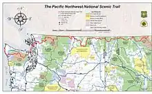 Image 34Pacific Northwest National Scenic Trail overview map (from Pacific Northwest Trail)
