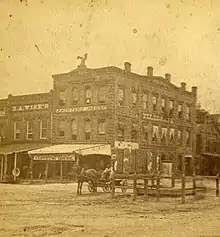 Image 2The Telegraph printing house in Macon, Georgia, c. 1876 (from Newspaper)