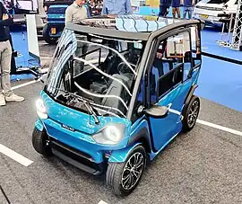 SQUAD solar car at Fully Charged Europe