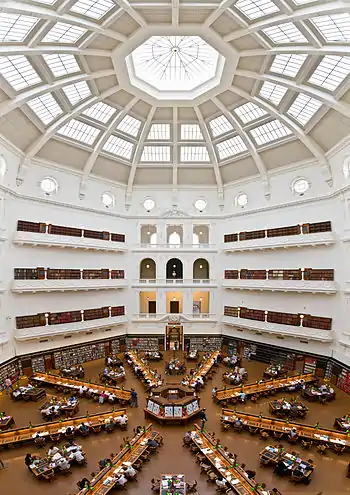 Image 47The State Library of Victoria's La Trobe Reading Room, Melbourne, Australia (from Portal:Architecture/Academia images)