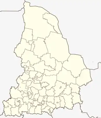 Sysert is located in Sverdlovsk Oblast